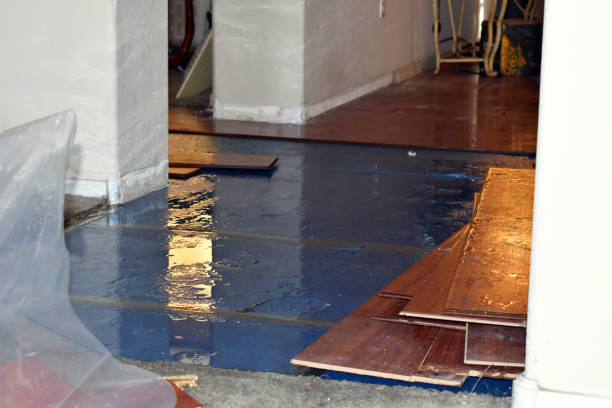 Professional Flood Cleanup technician working in Plymouth, ME